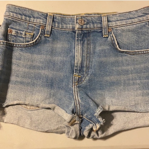 7 For All Mankind Jean Shorts - Picture 11 of 11